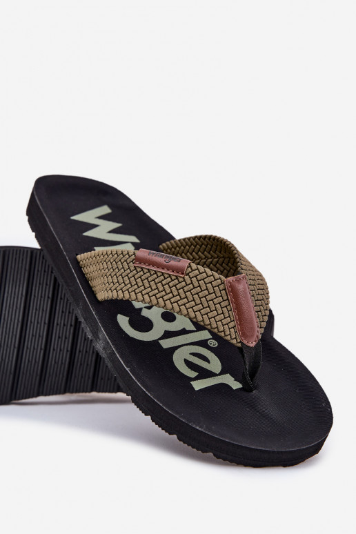 Sussid moodsad varbavahe-sandaalid  WRANGLER ZANE FLIPFLOP MEN LOW 20251044.20251044.57B Rohelist värvi