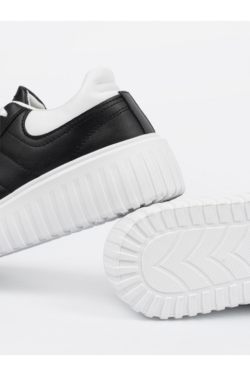  Naiste kingad Mustad z valge värvmi wstawkami