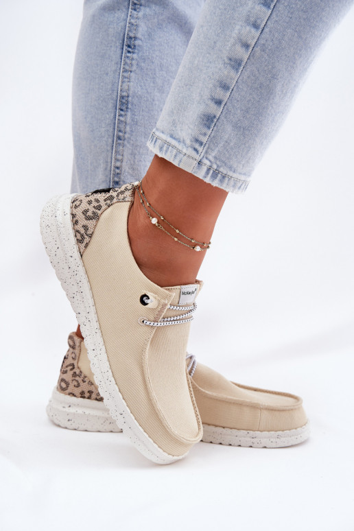  Riidest jalatsid  McKeylor 96116 beeži värvi