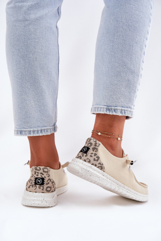  Riidest jalatsid  McKeylor 96116 beeži värvi