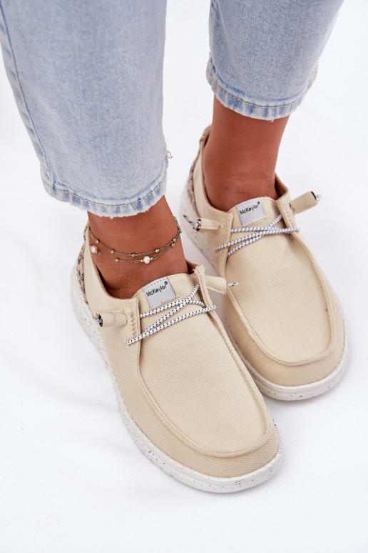  Riidest jalatsid  McKeylor 96116 beeži värvi