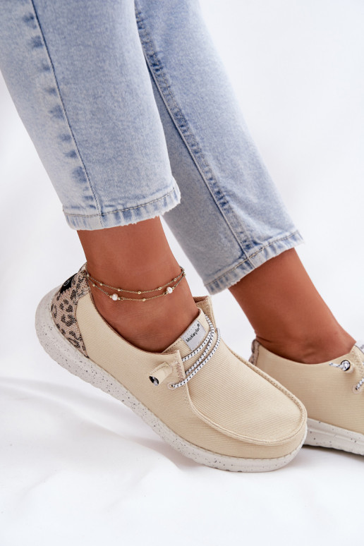  Riidest jalatsid  McKeylor 96116 beeži värvi