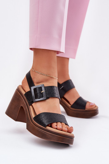 Naistesandaalid   Vinceza 17387 Must 2
