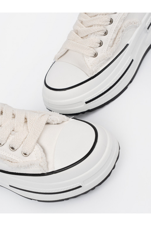 valget värvi  kingad platvormiga valget värvi  kingad platvormiga