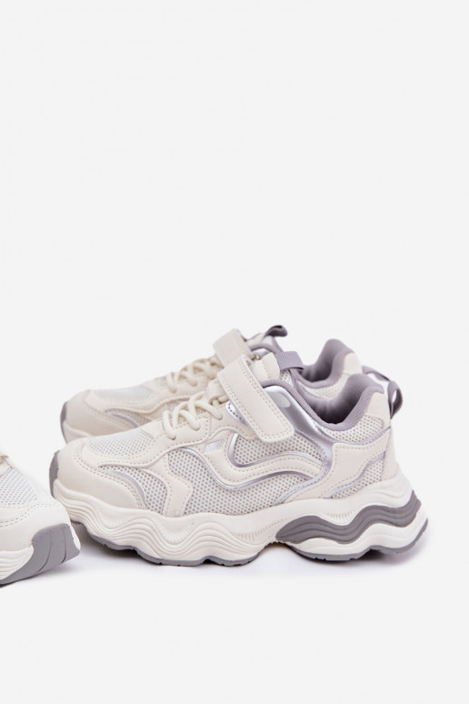 tüüpi jalanõud Laste jalanõud massiivse tallaga valget värvi Lianees  tüüpi jalanõud Laste jalanõud massiivse tallaga valget värvi Lianees