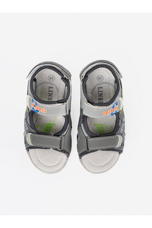 sandaalid halli värvi chlopięce sandaalid halli värvi chlopięce