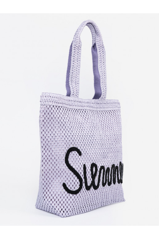 Violetset värvi torba plażowa