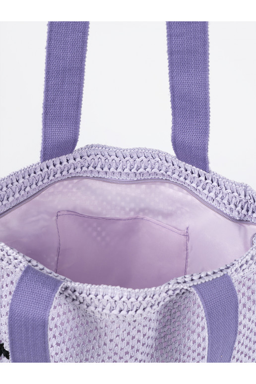 Violetset värvi torba plażowa