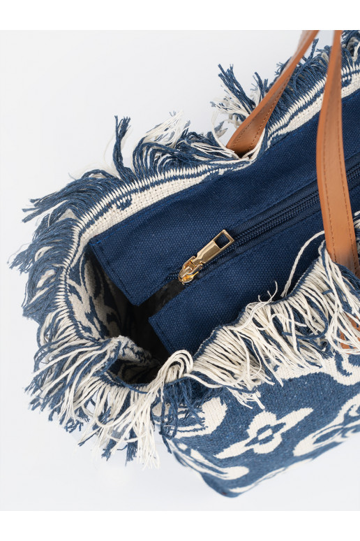 Rahakott plażowa z frędzlami