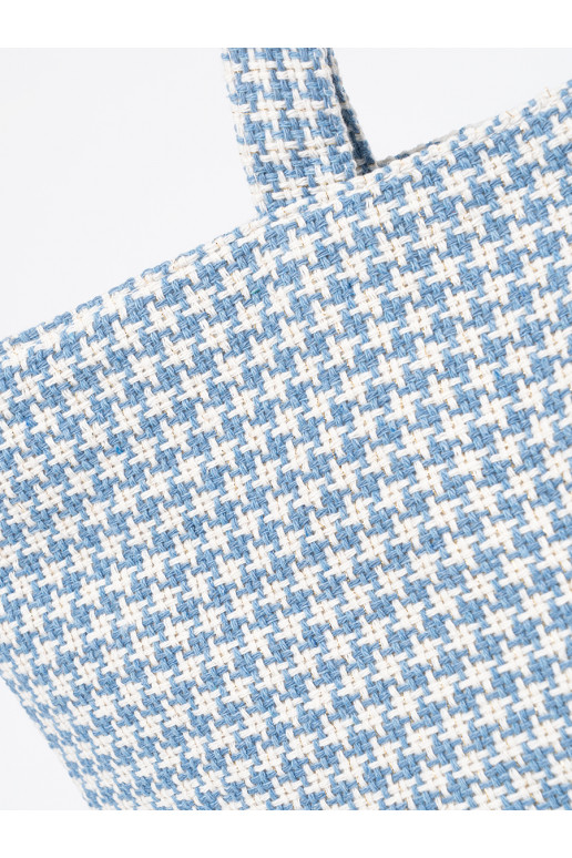 Rahakott plażowa niebiesko-białą kratkę