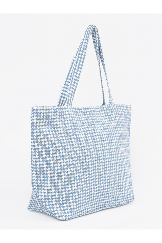 Rahakott plażowa niebiesko-białą kratkę