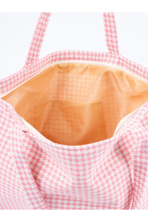 Rahakott plażowa -białą kratkę