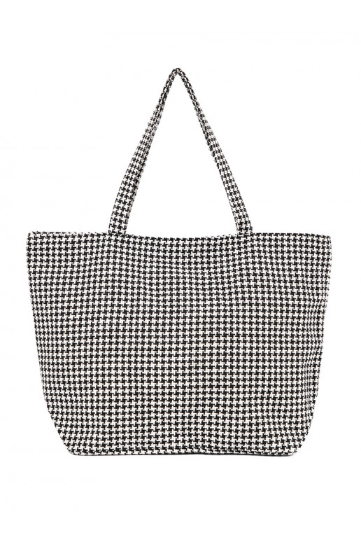 Rahakott plażowa must-białą kratkę