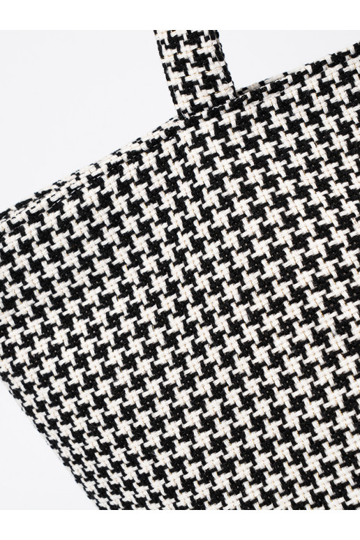 Rahakott plażowa must-białą kratkę