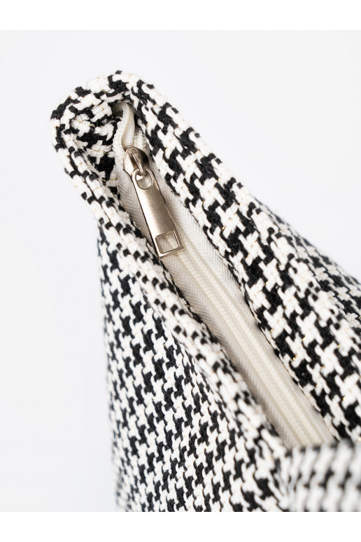 Rahakott plażowa must-białą kratkę