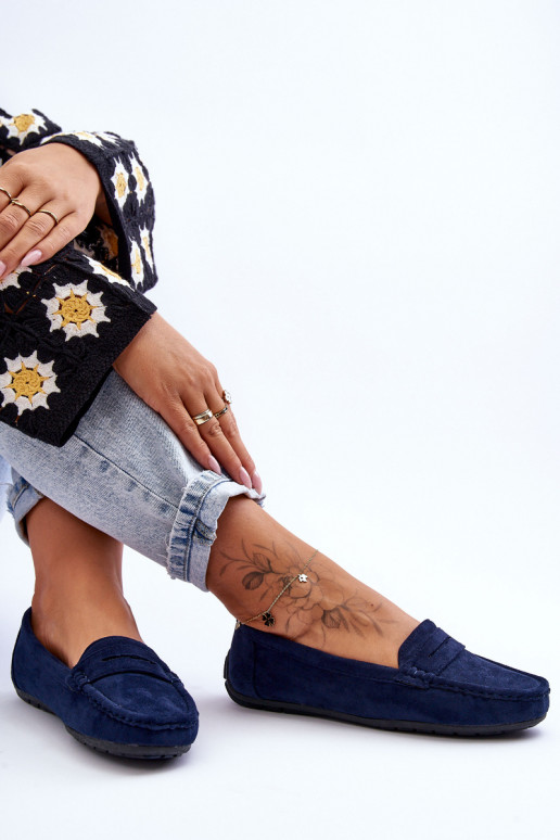 Elegantne mokassinid tumesinist värvi Lenvie