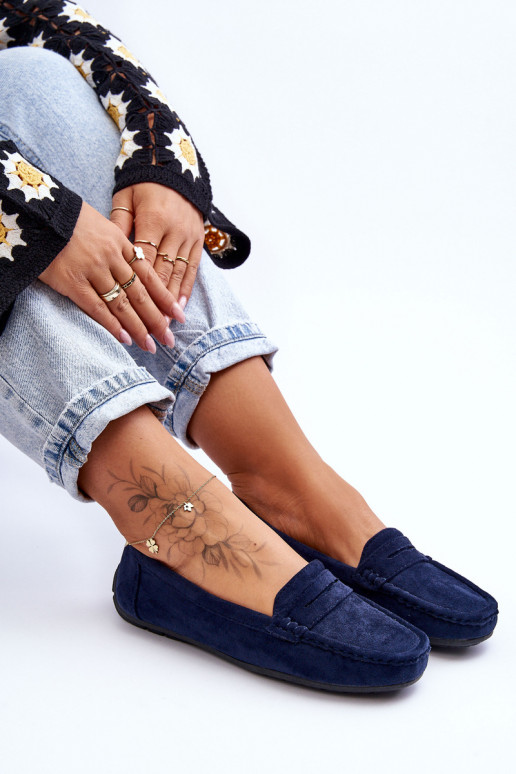 Elegantne mokassinid tumesinist värvi Lenvie