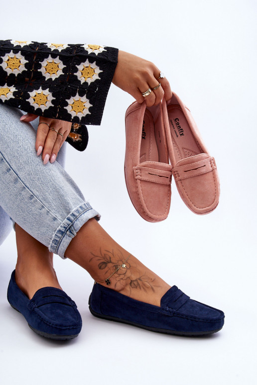 Elegantne mokassinid tumesinist värvi Lenvie