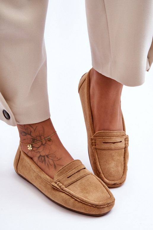 Elegantne mokassinid pruunid värvi Lenvie