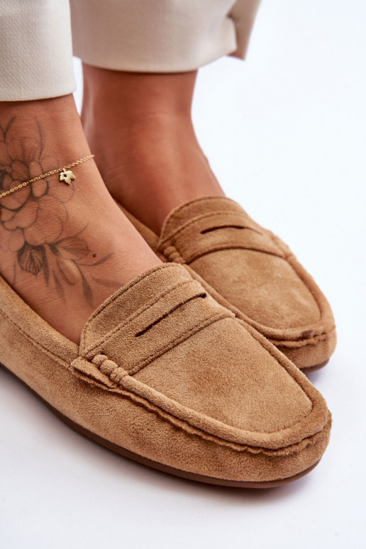 Elegantne mokassinid pruunid värvi Lenvie