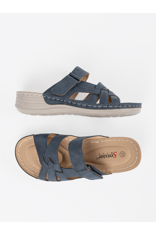 Sinist värvi plätud  z ozdobnym em