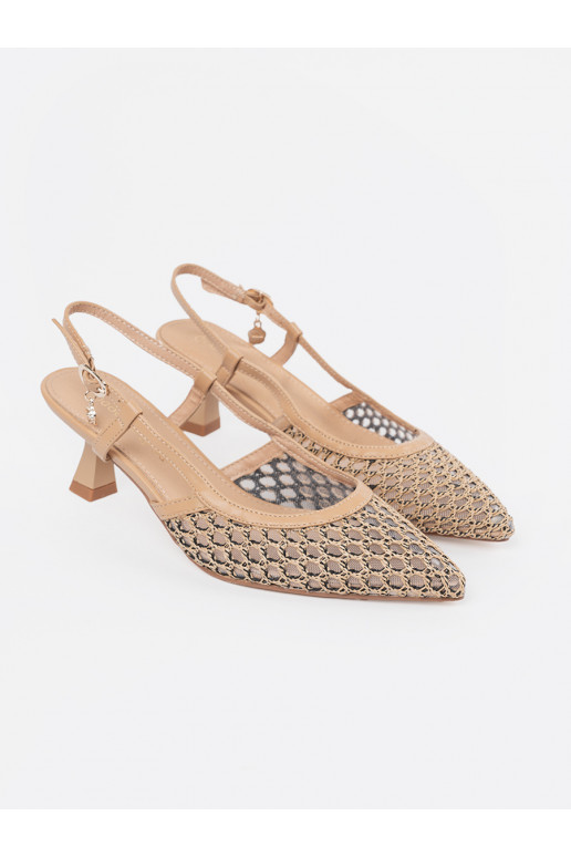 beeži värvi poolsaapad  