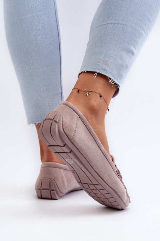   Seemisnahast mokassiinid Violetne värv Rabell