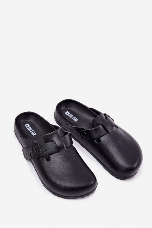 Kerged rannaplätud Sussid   neetide ja pandlaga Big Star RR174A022 Must