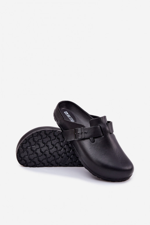 Kerged rannaplätud Sussid   neetide ja pandlaga Big Star RR174A022 Must