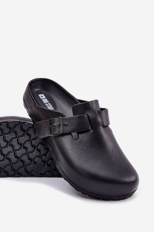 Kerged rannaplätud Sussid   neetide ja pandlaga Big Star RR174A022 Must