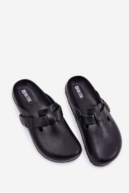 Kerged rannaplätud Sussid   neetide ja pandlaga Big Star RR174A022 Must