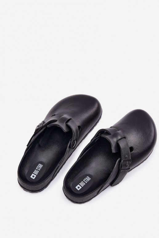 Kerged rannaplätud Sussid   neetide ja pandlaga Big Star RR174A022 Must