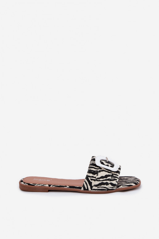 sileda tallaga naiste plätud kaunistustega neetide ja pandlaga Zebra Clariola sileda tallaga naiste plätud kaunistustega neetide ja pandlaga Zebra Clariola