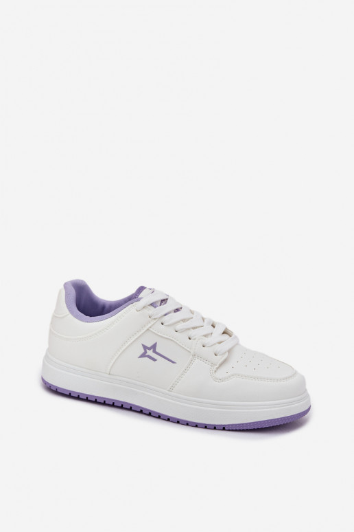 Sneakers tüüpi jalanõud Pealiste omad Big Star RR274A245 HI-POLY SYSTEM Valget-Violetne värv