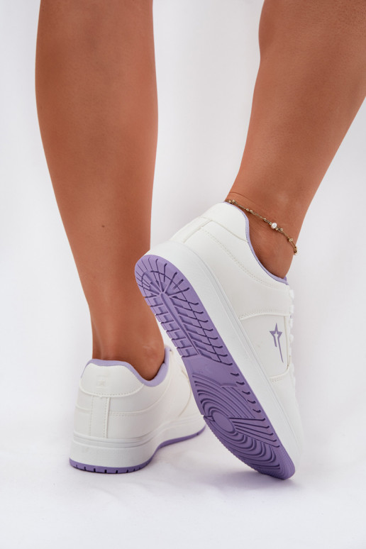 Sneakers tüüpi jalanõud Pealiste omad Big Star RR274A245 HI-POLY SYSTEM Valget-Violetne värv