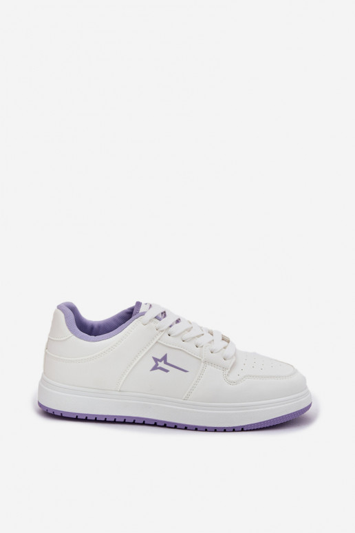 Sneakers tüüpi jalanõud Pealiste omad Big Star RR274A245 HI-POLY SYSTEM Valget-Violetne värv