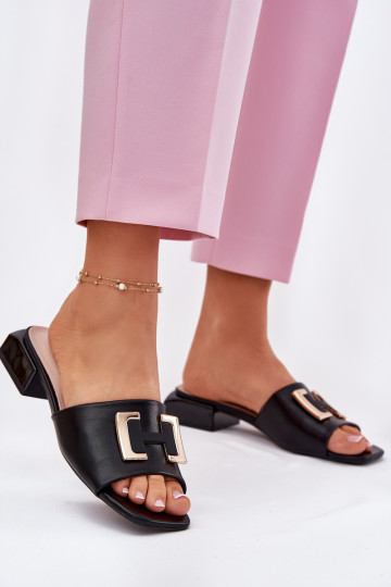 Elegantsed naiste plätud  Ze Kuldset värvim Detalem Vinceza 62229 Must 2