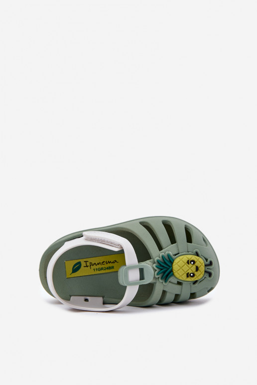 sandaalid Laste jalanõud krõpsudega kinnitatav Owoce 83615 Ipanema Summer XIV Baby Rohelist värvi sandaalid Laste jalanõud krõpsudega kinnitatav Owoce 83615 Ipanema Summer XIV Baby Rohelist värvi