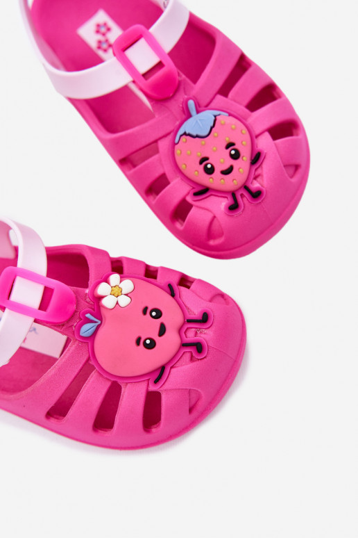 sandaalid Laste jalanõud krõpsudega kinnitatav Owoce 83615 Ipanema Summer XIV Tumeroosad värvi
