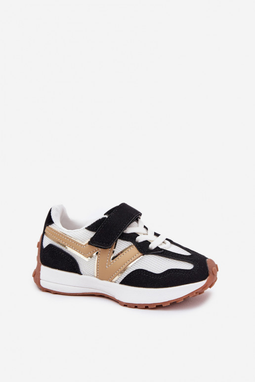 tüüpi jalanõud Laste jalanõud krõpsudega kinnitatav Valget-Must Tezzu  tüüpi jalanõud Laste jalanõud krõpsudega kinnitatav Valget-Must Tezzu