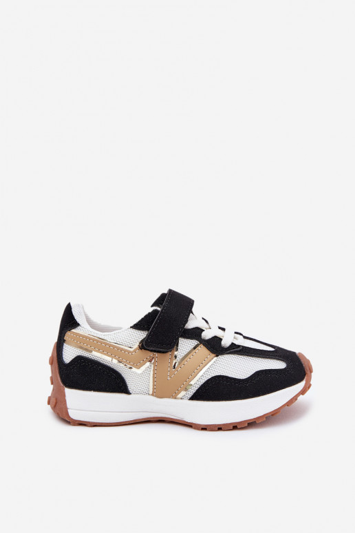 tüüpi jalanõud Laste jalanõud krõpsudega kinnitatav Valget-Must Tezzu  tüüpi jalanõud Laste jalanõud krõpsudega kinnitatav Valget-Must Tezzu