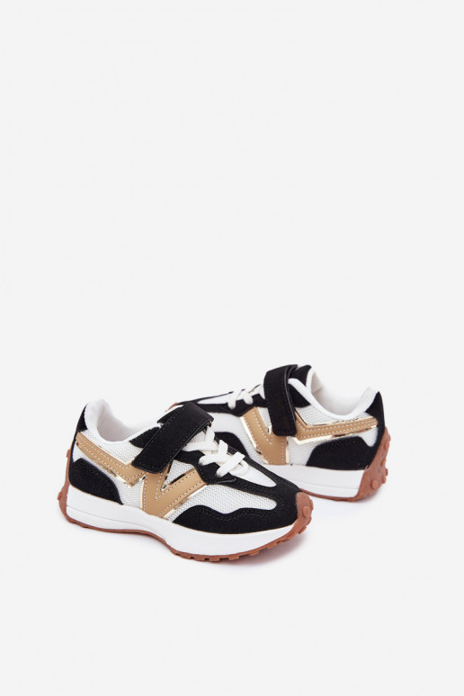 tüüpi jalanõud Laste jalanõud krõpsudega kinnitatav Valget-Must Tezzu  tüüpi jalanõud Laste jalanõud krõpsudega kinnitatav Valget-Must Tezzu