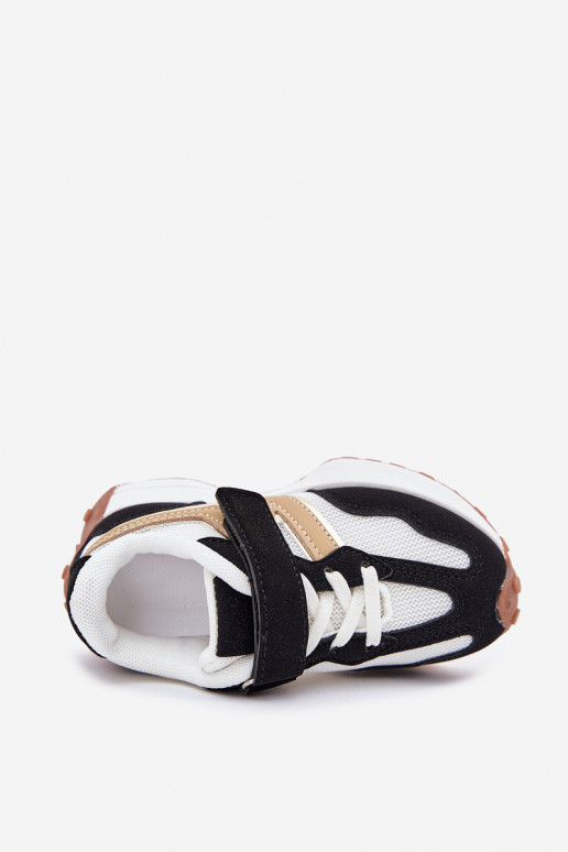 tüüpi jalanõud Laste jalanõud krõpsudega kinnitatav Valget-Must Tezzu  tüüpi jalanõud Laste jalanõud krõpsudega kinnitatav Valget-Must Tezzu