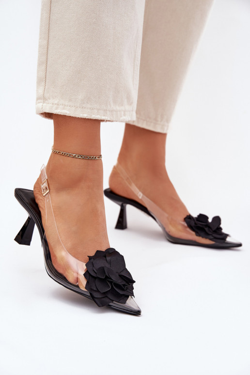 sandaalid kõrge jämeda kontsaga   Must Risalie  sandaalid kõrge jämeda kontsaga   Must Risalie