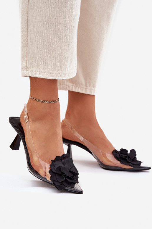 sandaalid kõrge jämeda kontsaga   Must Risalie  sandaalid kõrge jämeda kontsaga   Must Risalie