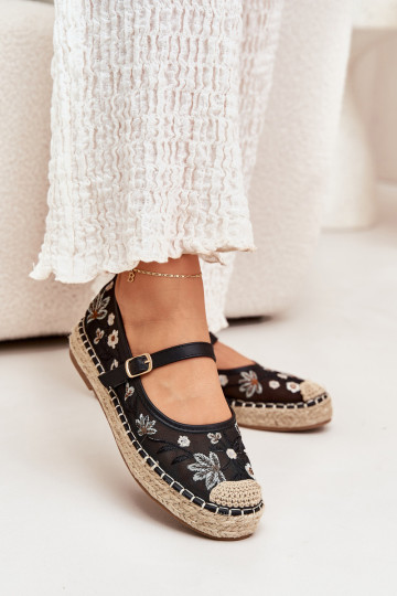 espadrillid Z Haftem platvormiga Must Laxisa