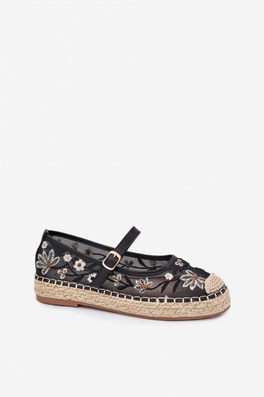 espadrillid Z Haftem platvormiga Must Laxisa  espadrillid Z Haftem platvormiga Must Laxisa