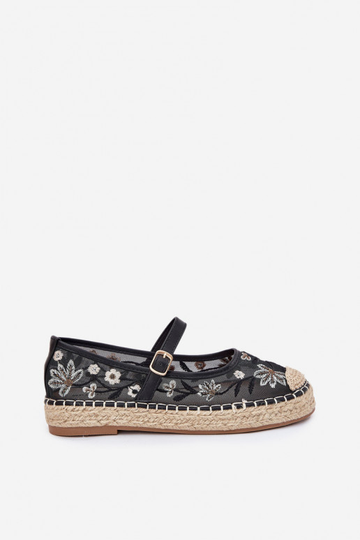 espadrillid Z Haftem platvormiga Must Laxisa  espadrillid Z Haftem platvormiga Must Laxisa