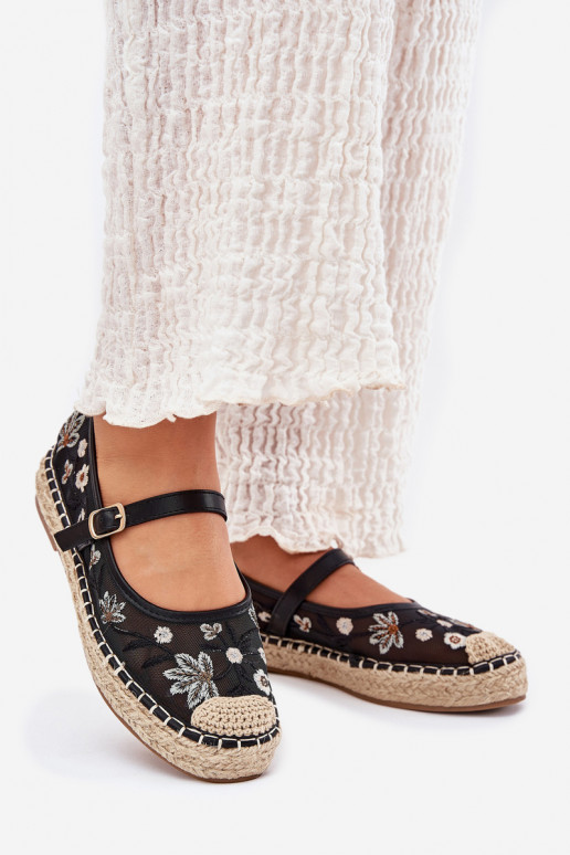 espadrillid Z Haftem platvormiga Must Laxisa  espadrillid Z Haftem platvormiga Must Laxisa