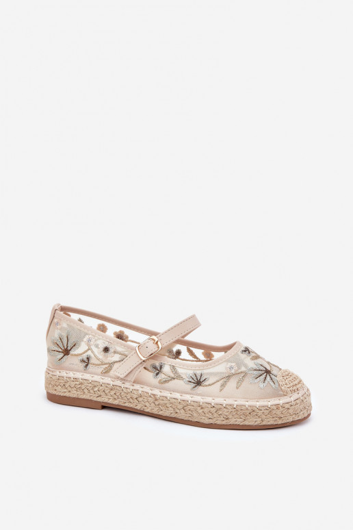 espadrillid Z Haftem platvormiga beeži värvi Laxisa  espadrillid Z Haftem platvormiga beeži värvi Laxisa